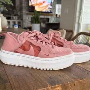 Nike Rose Pink Platform Sneakers